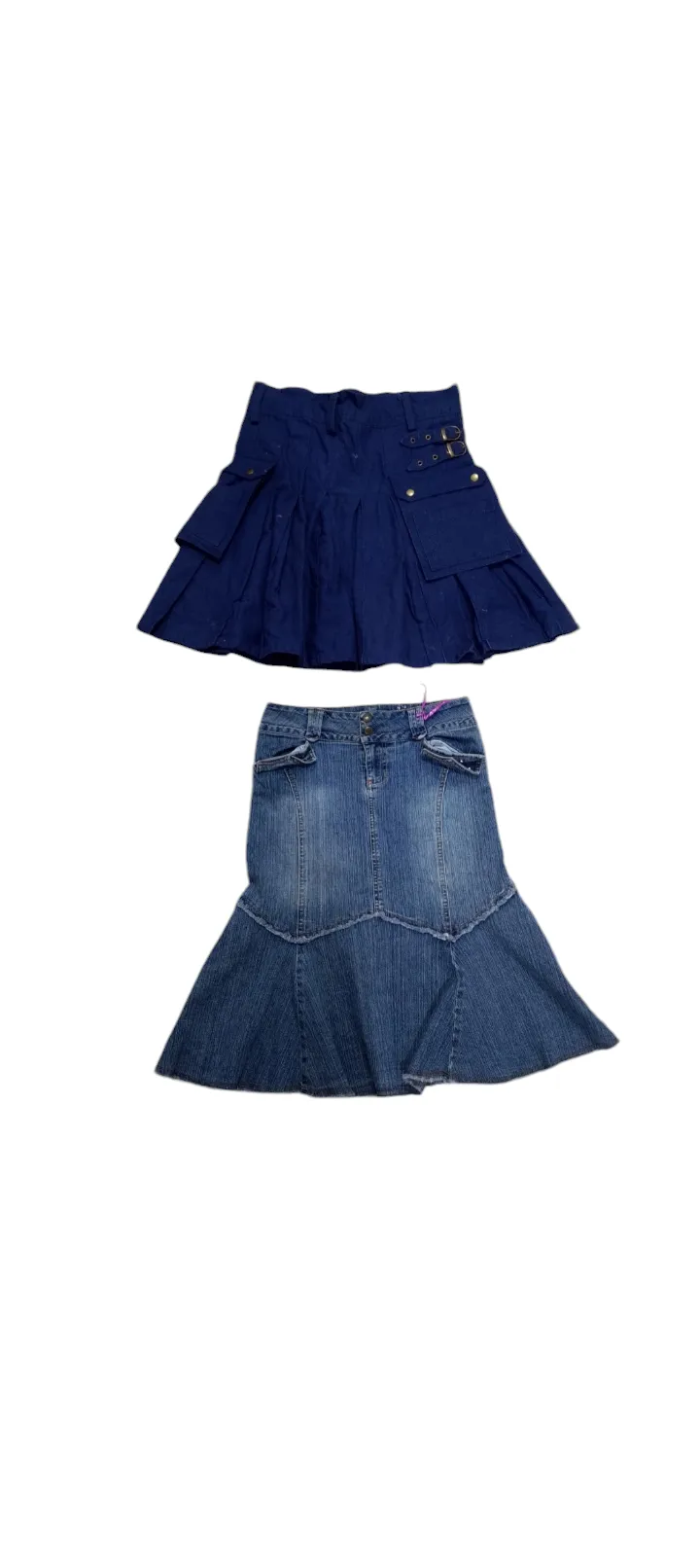 Long/midi denim Cute skirts - 12 pcs - 12/10/24