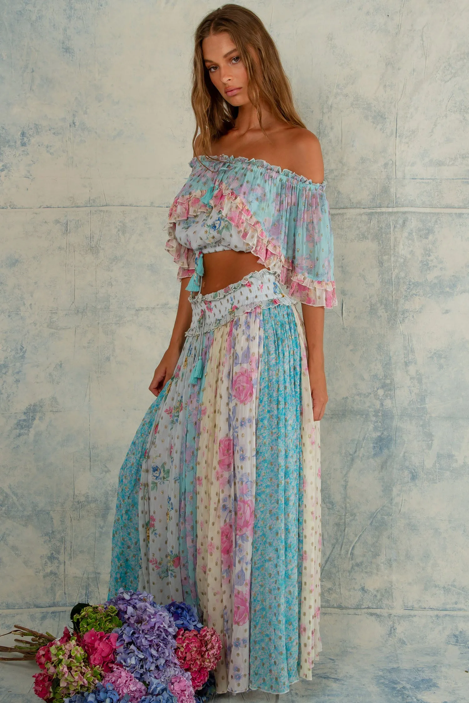 Love Street Set - Top & Skirt in Midsummer Aqua