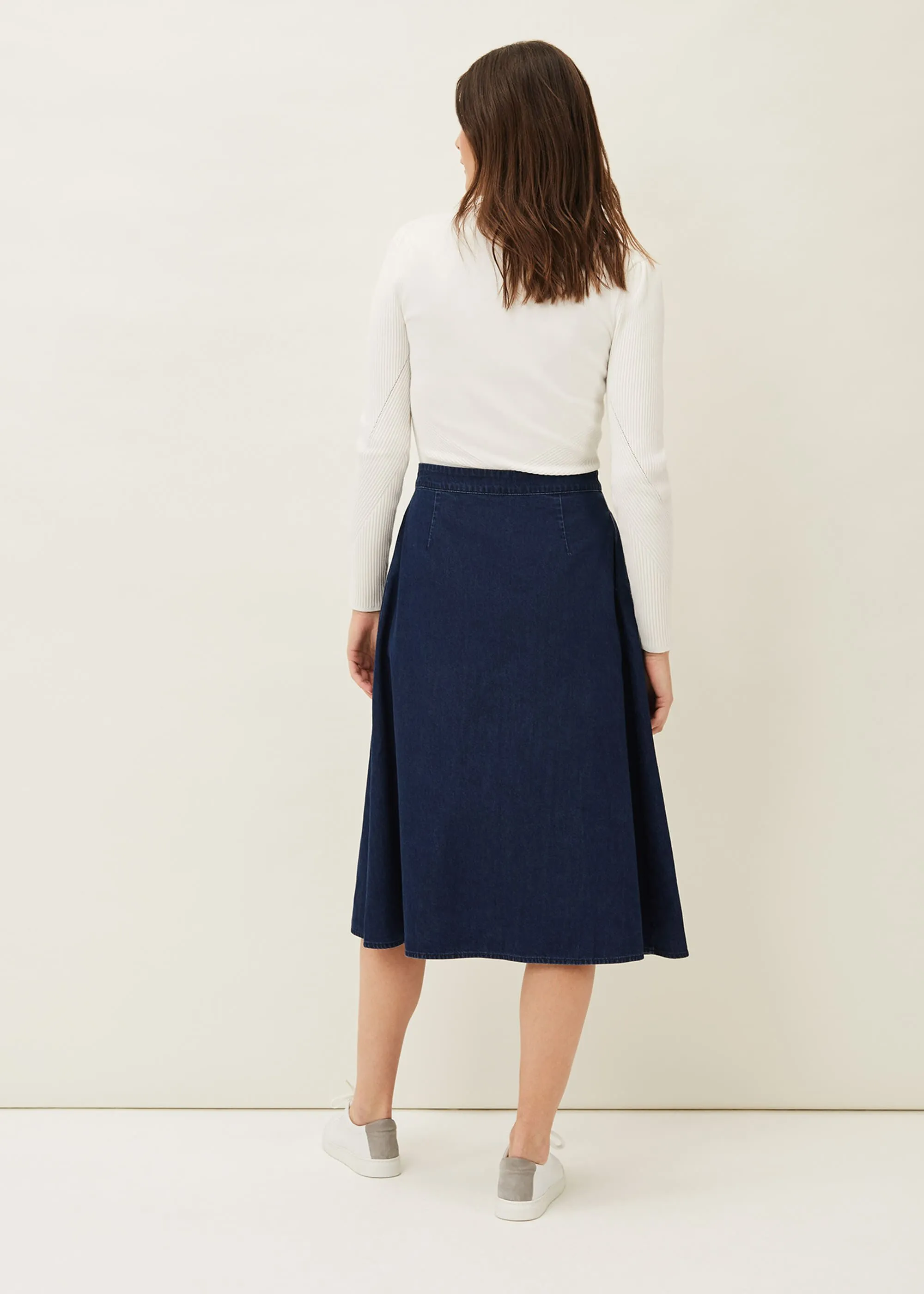 Lusia A- Line Denim Skirt