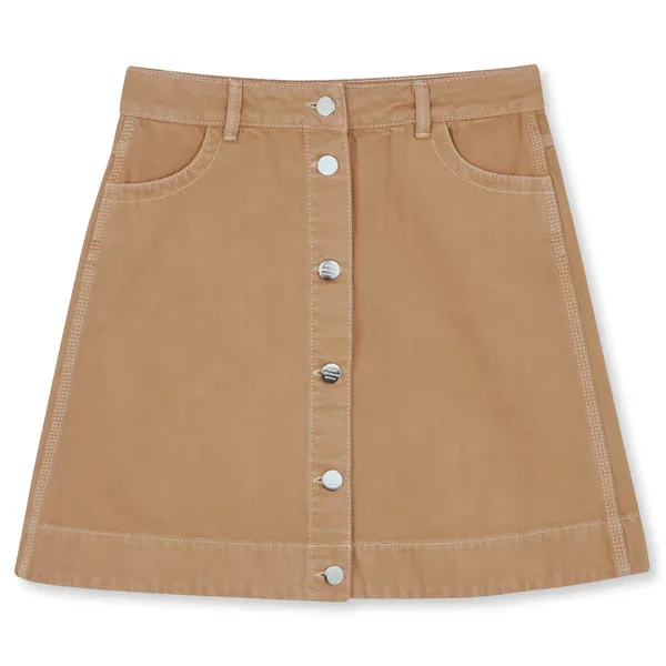 Mads Nrgaard W Ria Denim Skirt (tiger's eye)