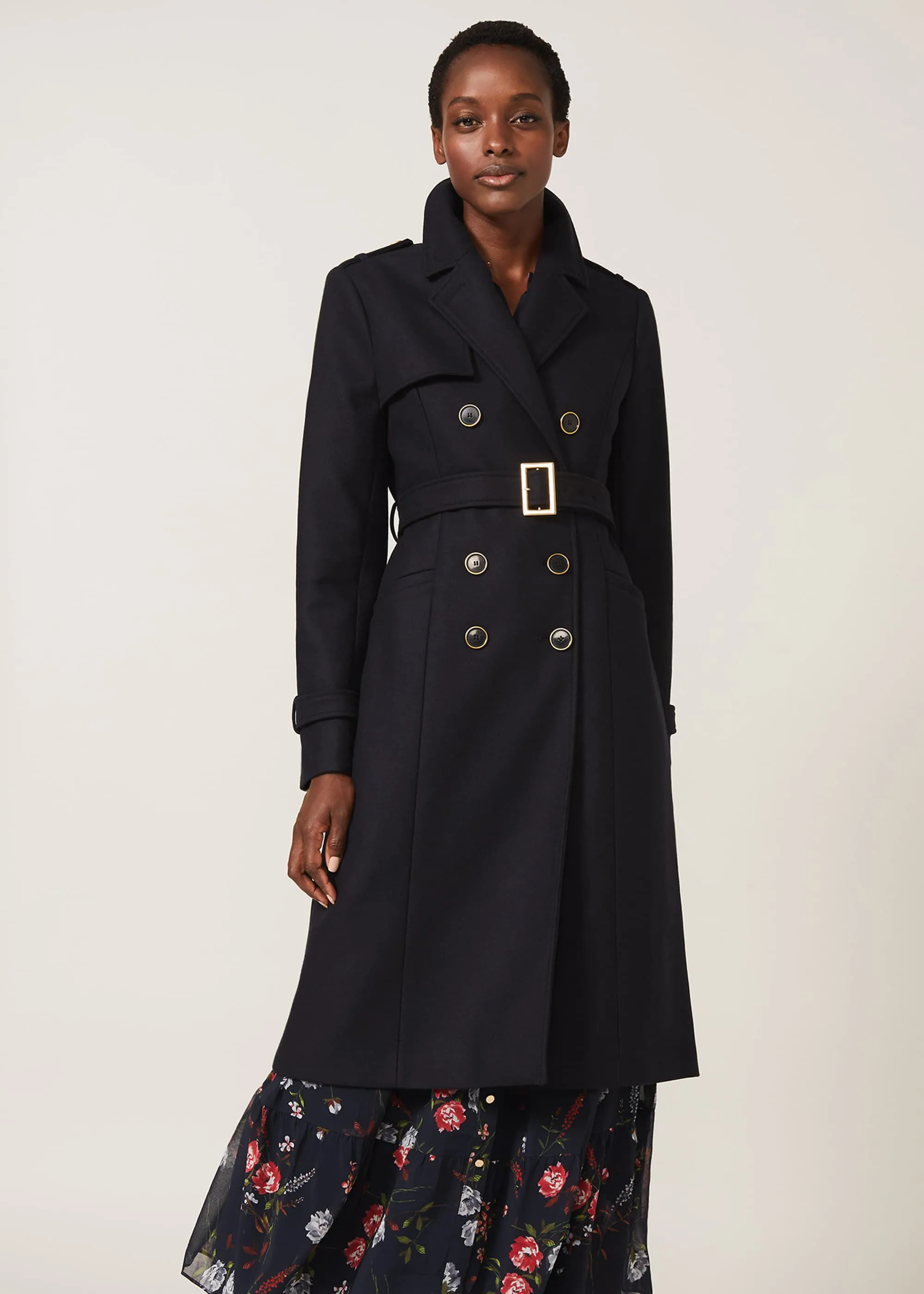 Manika Military Wool Coat