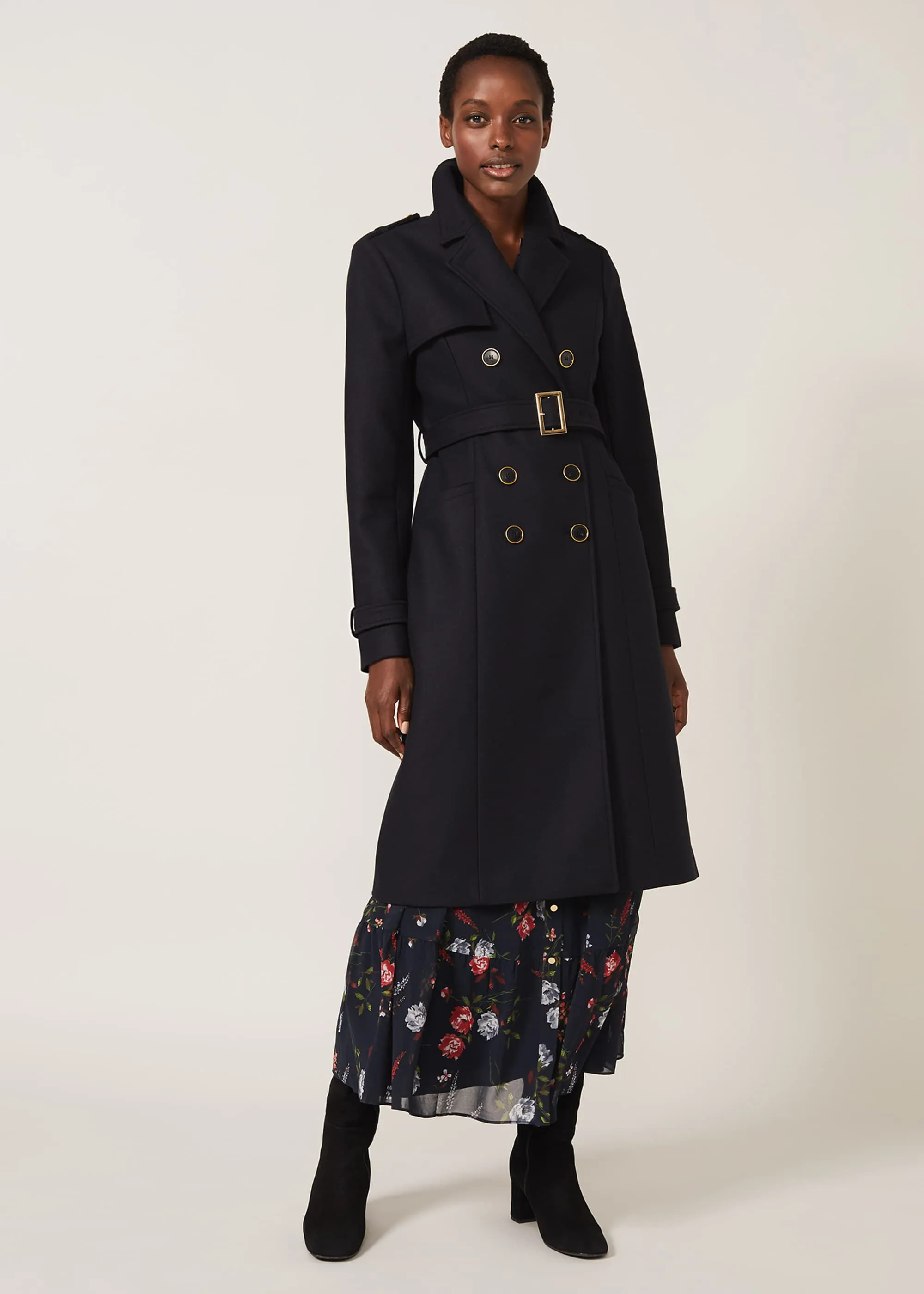 Manika Military Wool Coat