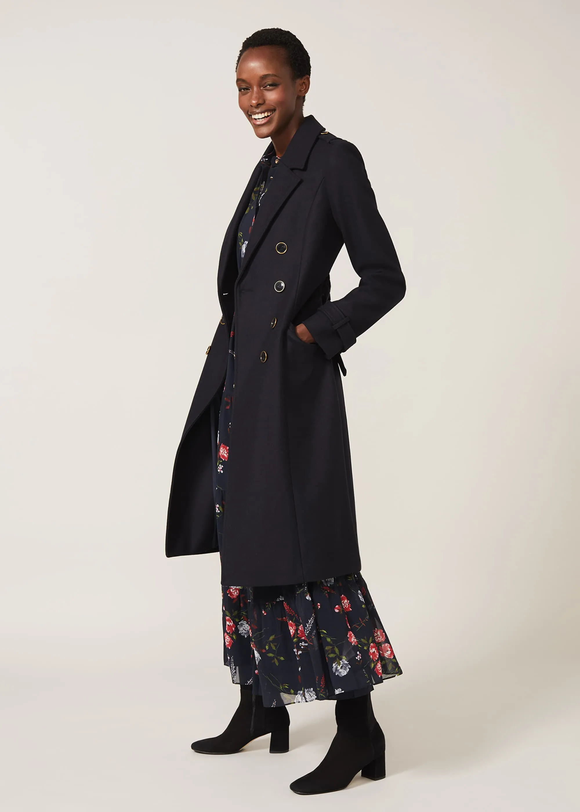 Manika Military Wool Coat