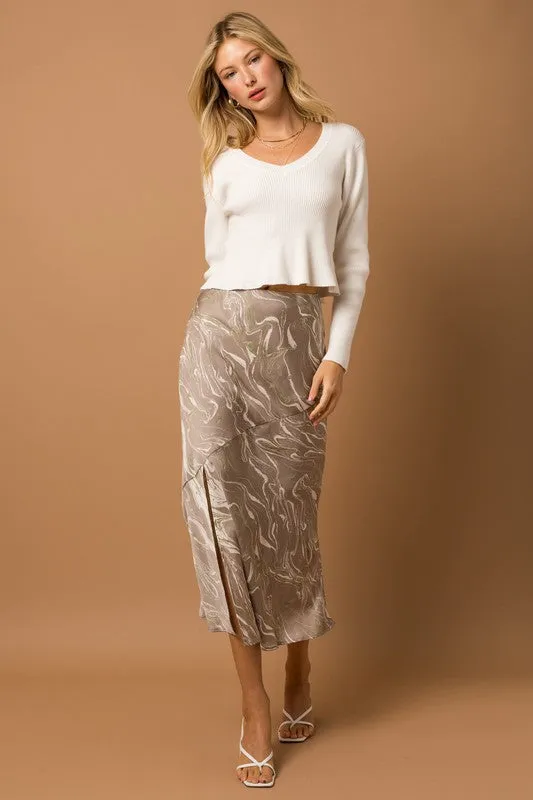 Marble Midi Skirt