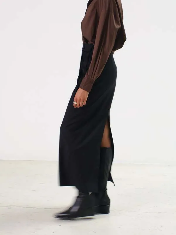 Marle Carmella Wrap Skirt - Black