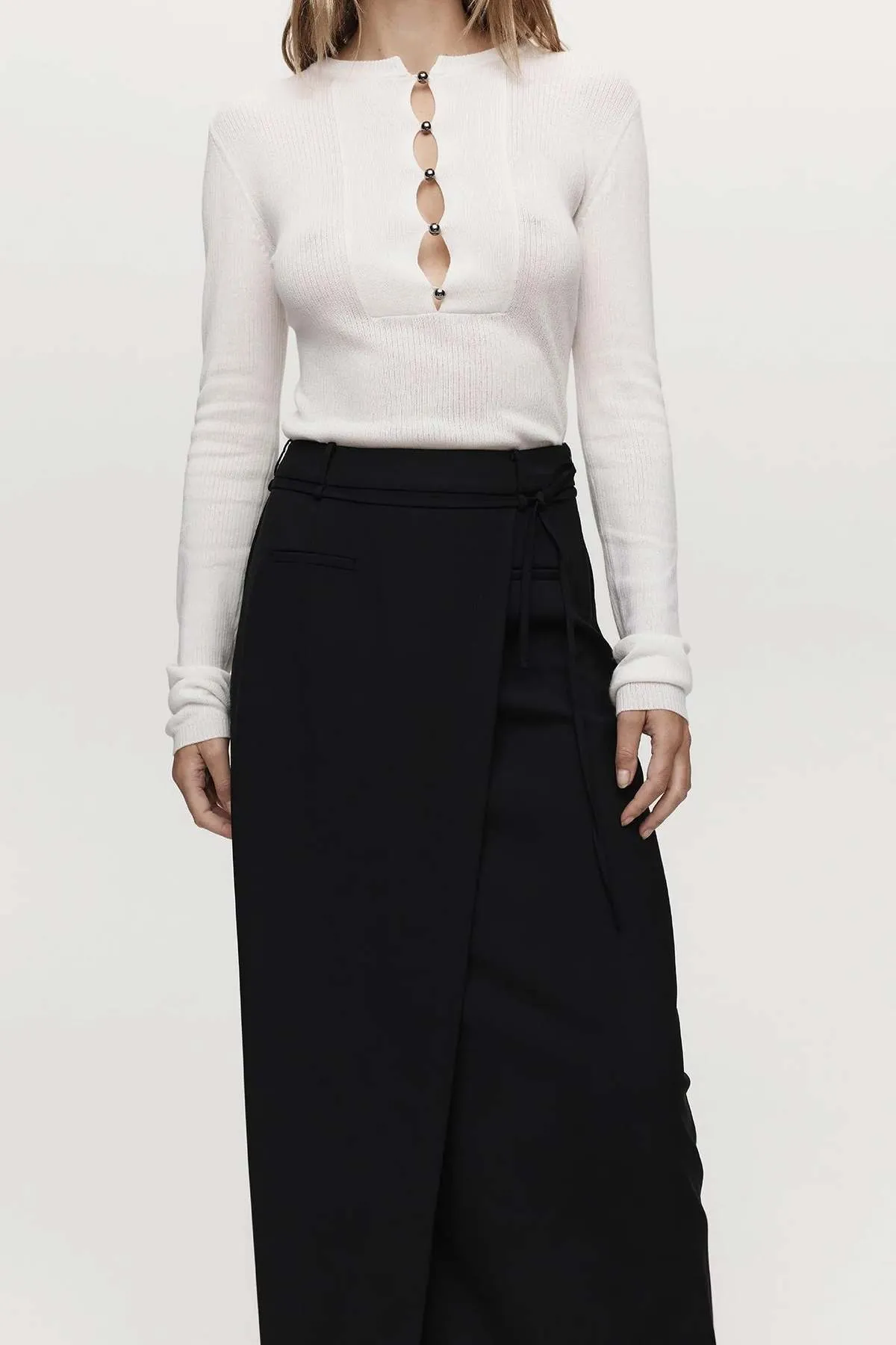 Marle Carmella Wrap Skirt - Black