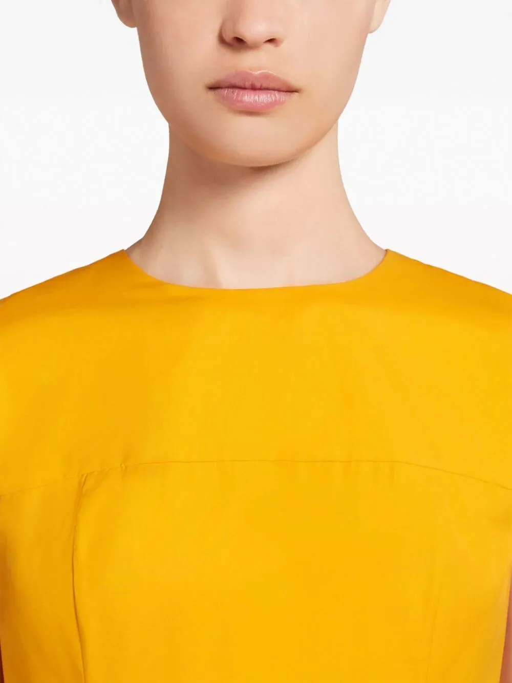 MARNI 24SS Women's Mid Skirt in Yellow & Orange