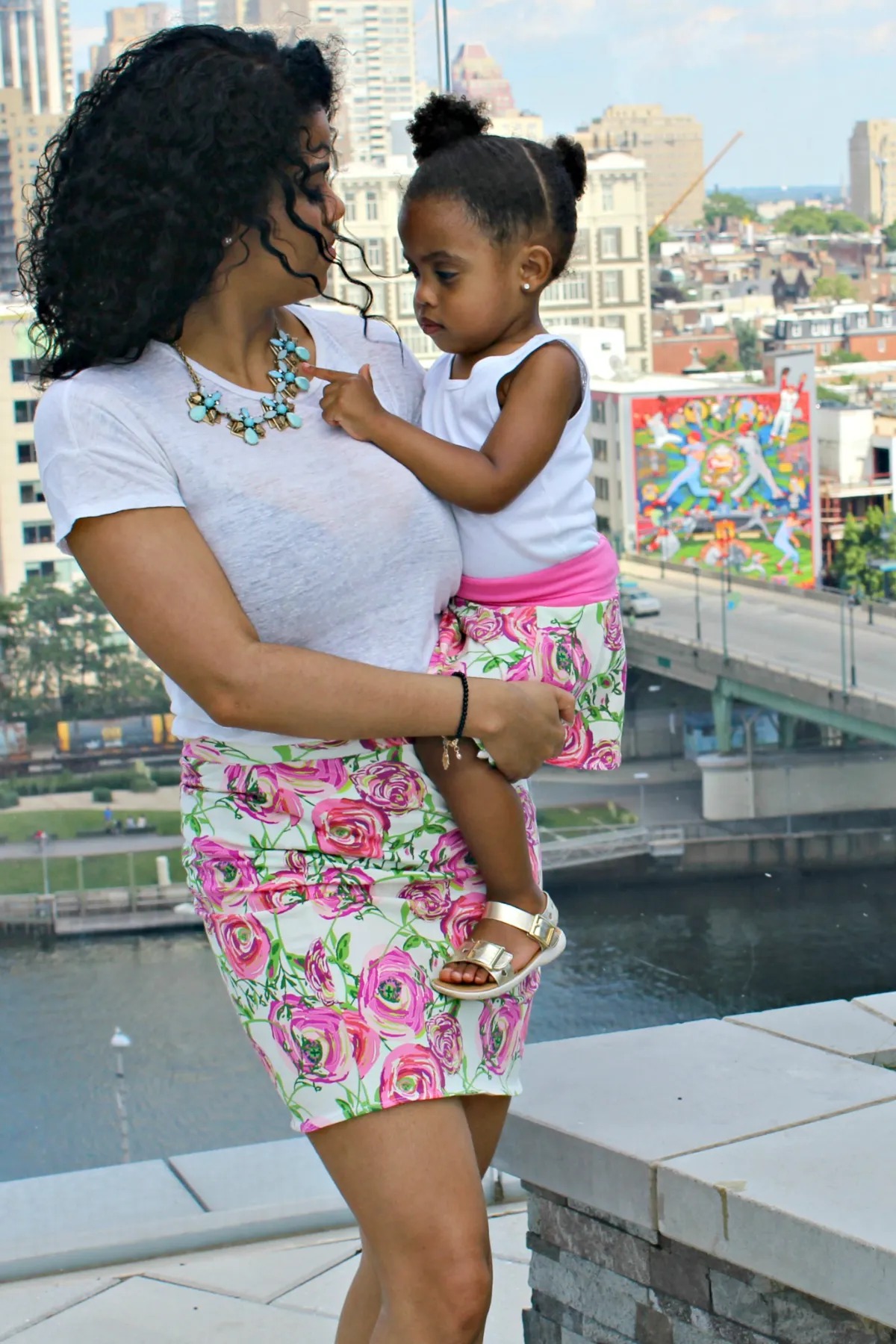 Matching Floral Skirts