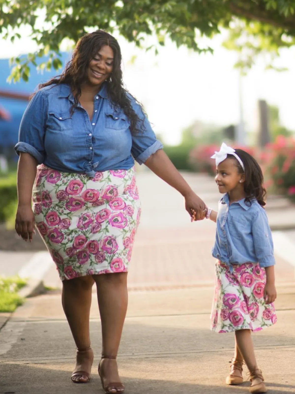 Matching Floral Skirts