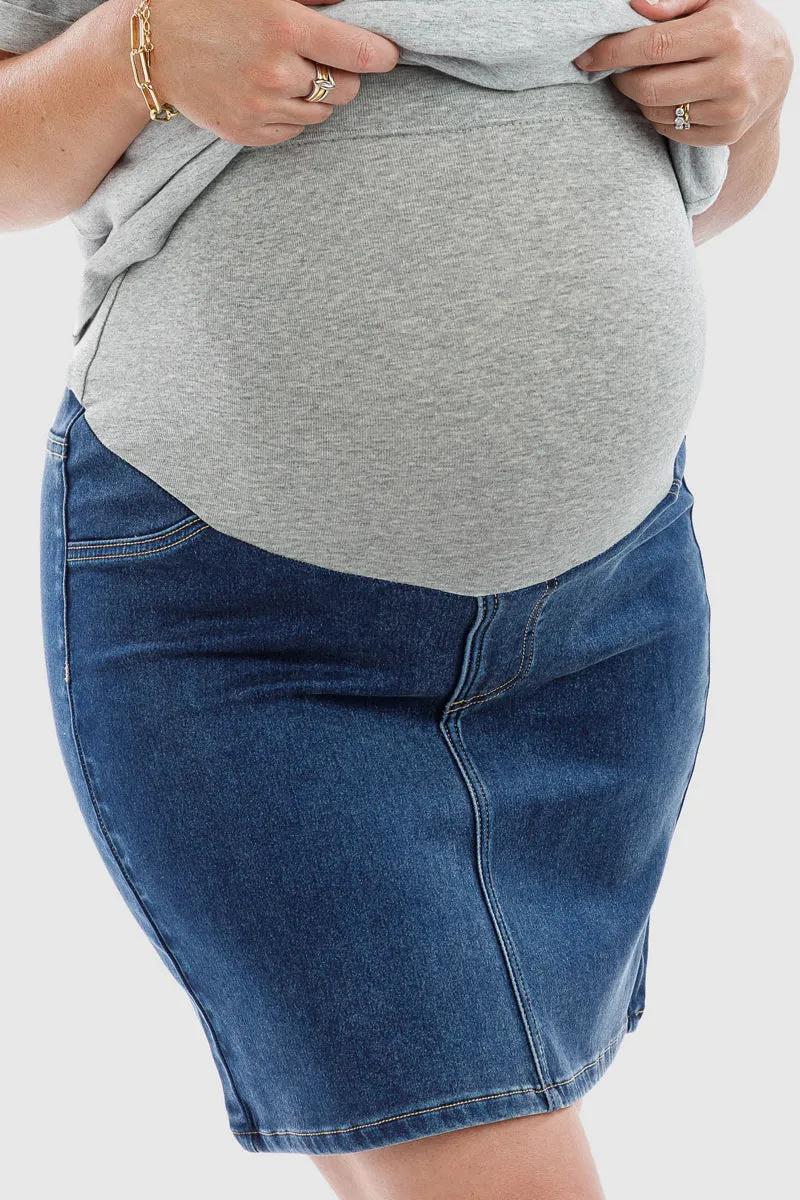 Maternity Denim Skirt