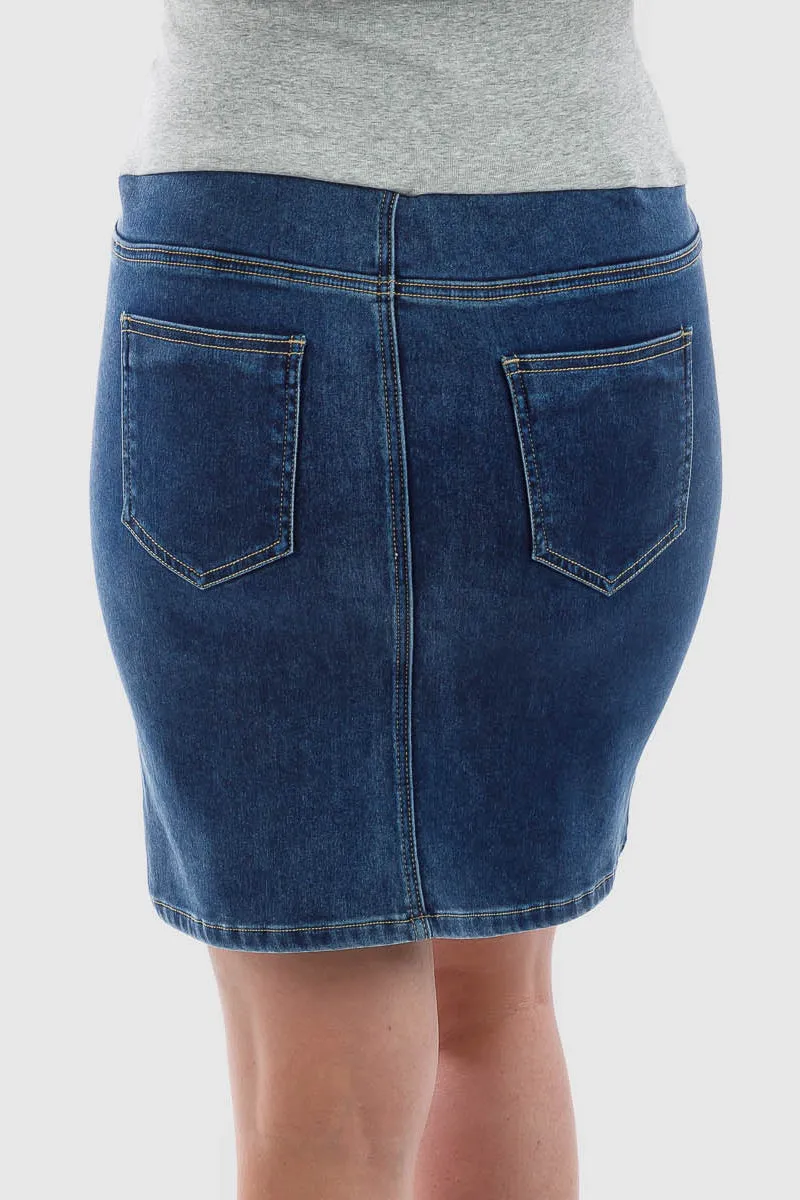 Maternity Denim Skirt