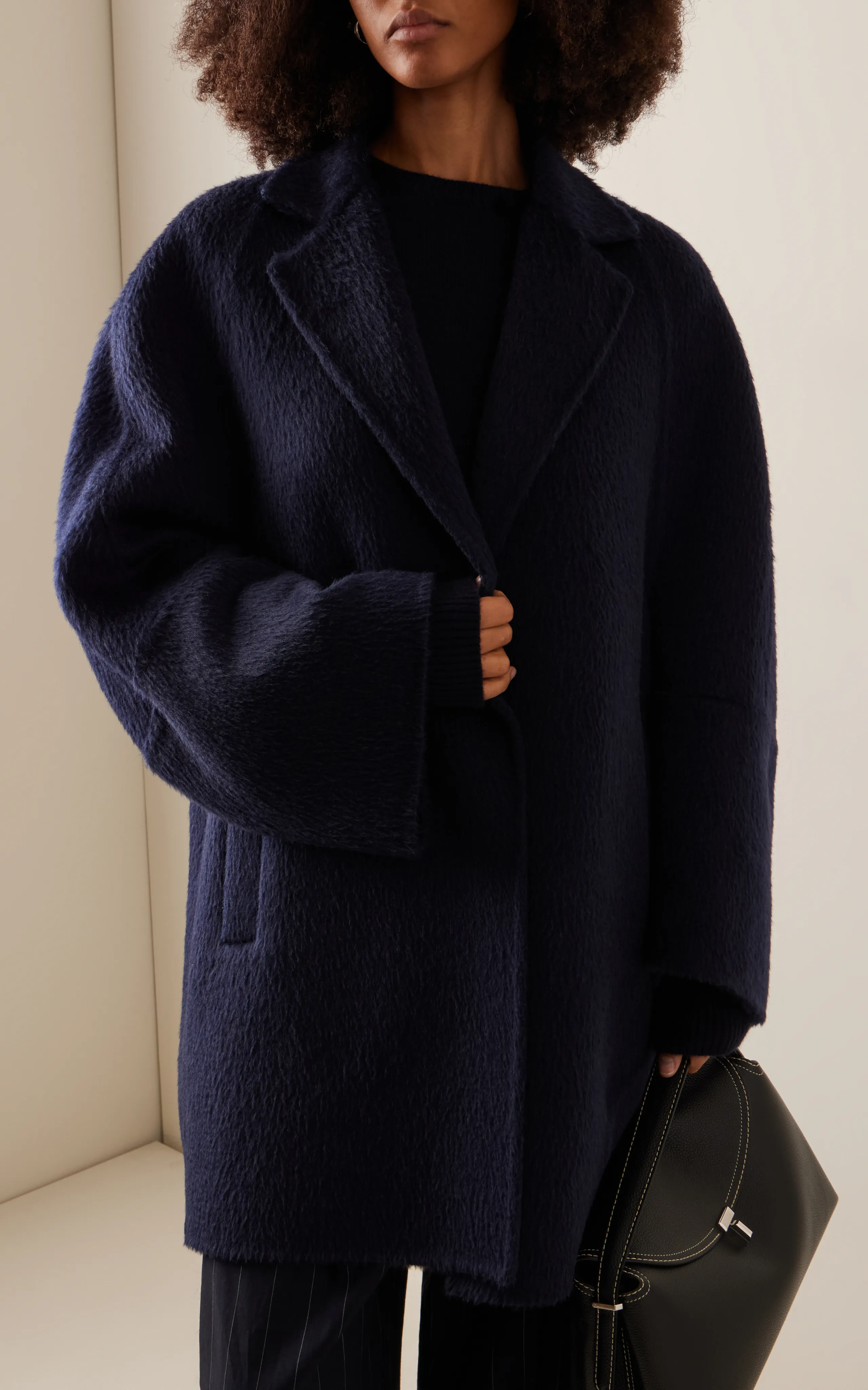 Max Mara Sequoia Oversized Wool-Mohair Coat