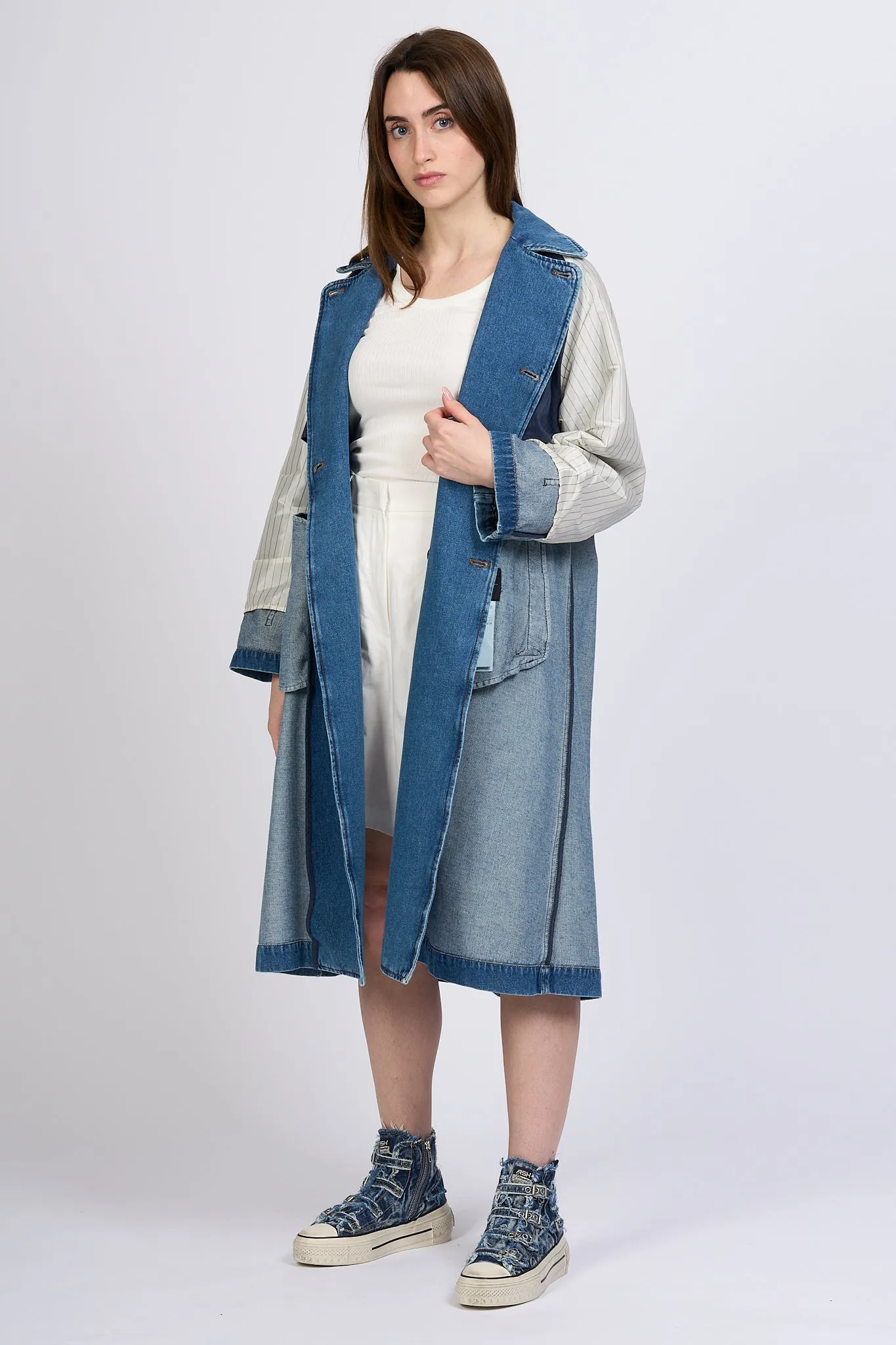 Max Mara Weekend Trench Blasy Denim Donna