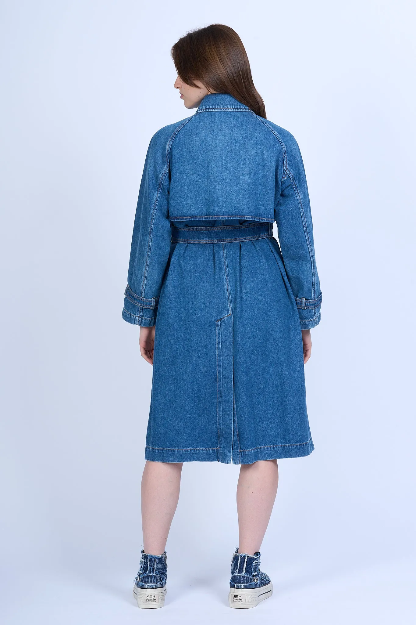 Max Mara Weekend Trench Blasy Denim Donna