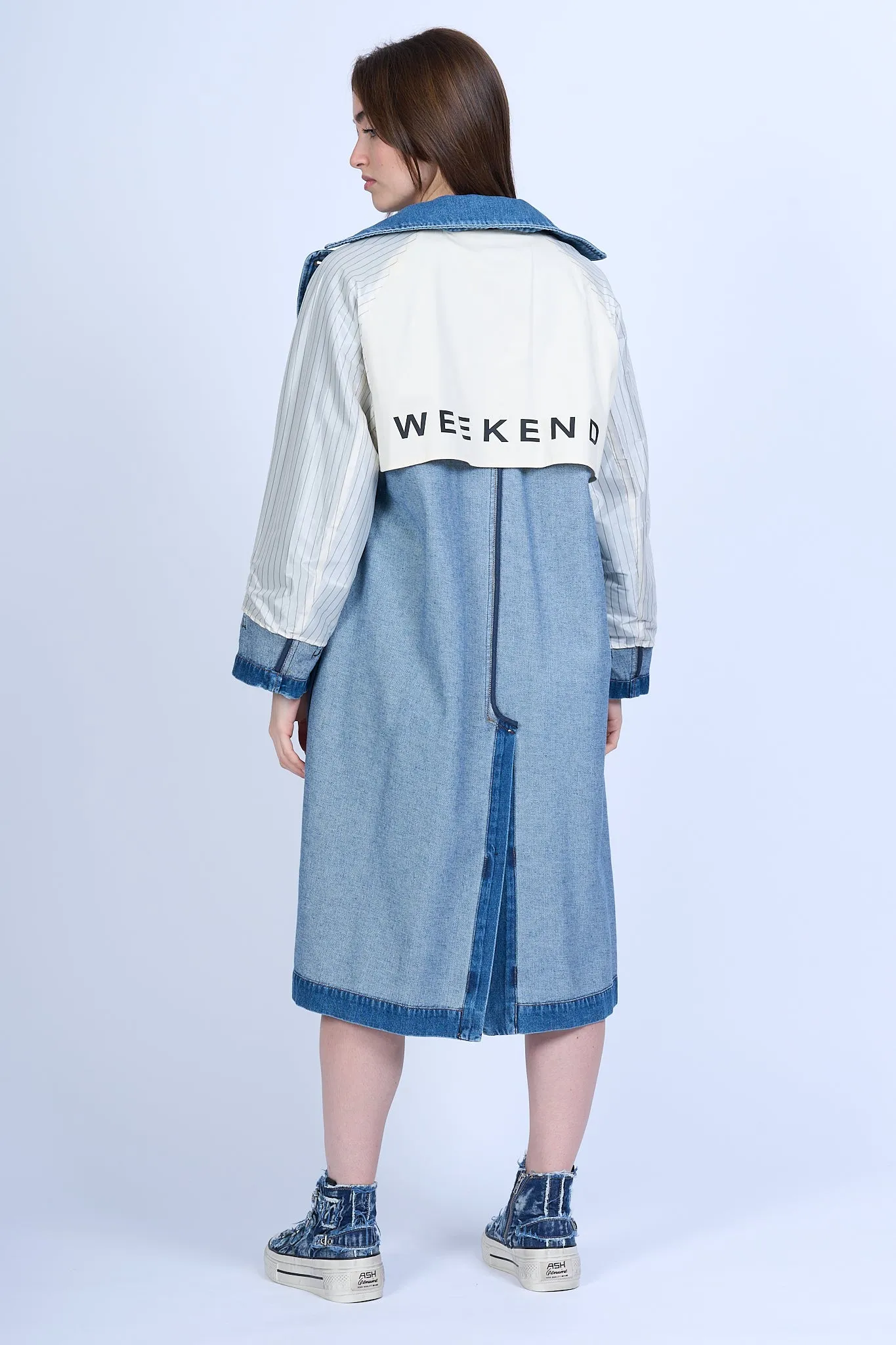 Max Mara Weekend Trench Blasy Denim Donna