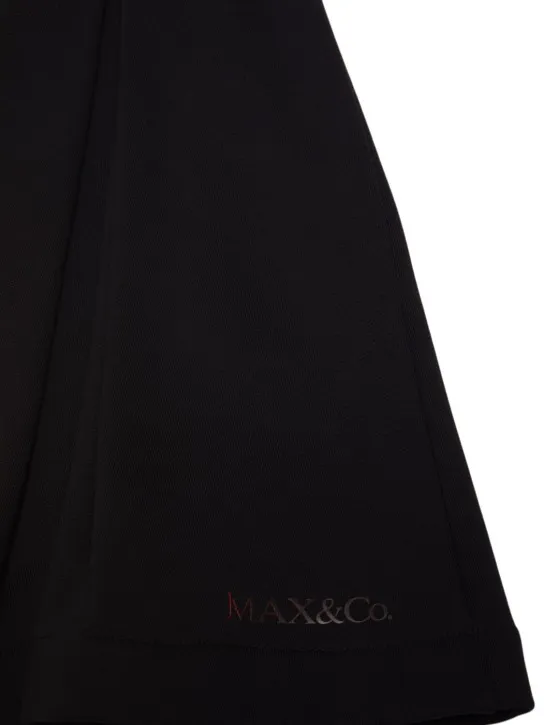 MAX&Co.   Cotton gabardine pleated mini skirt 