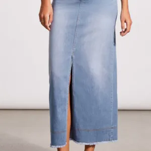 Maxi Denim Skirt w/slit