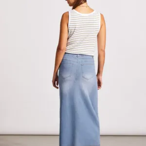 Maxi Denim Skirt w/slit