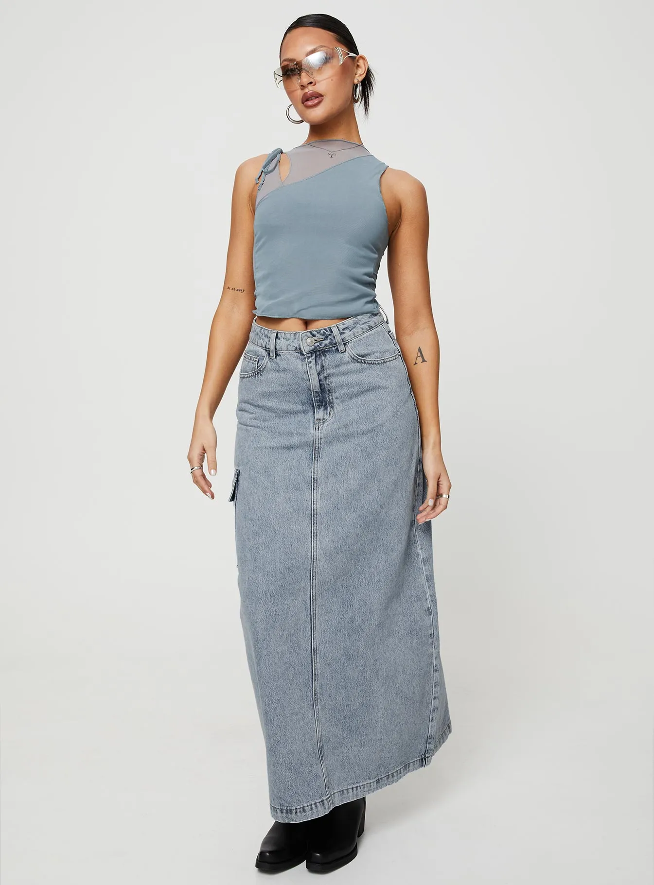 McGuane Denim Midi Skirt