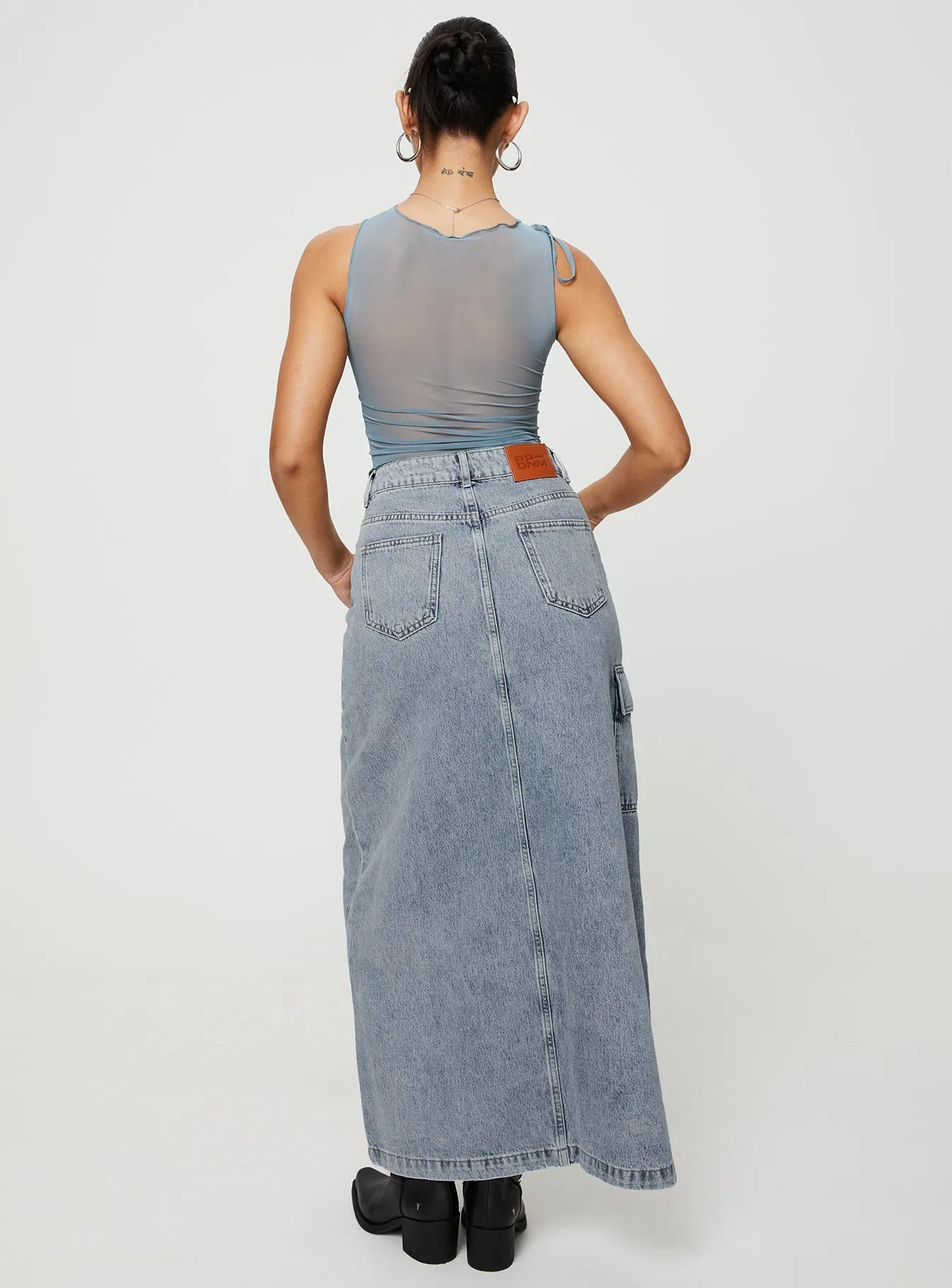 McGuane Denim Midi Skirt