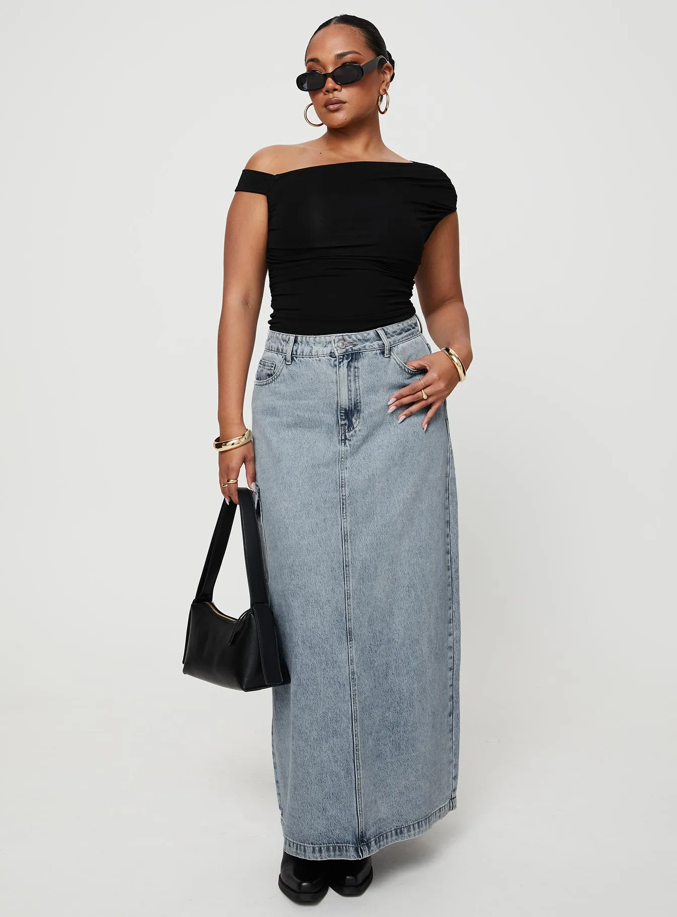 McGuane Denim Midi Skirt