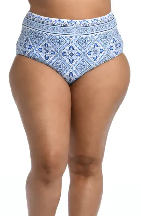 Mediterranean Breeze High Waist Bottom - FINAL SALE