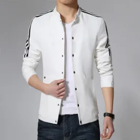 Men Designers Jackets Slim Fits Men Coats Men Outwears Plus Size White Navy SM6ue Men Coats SM6