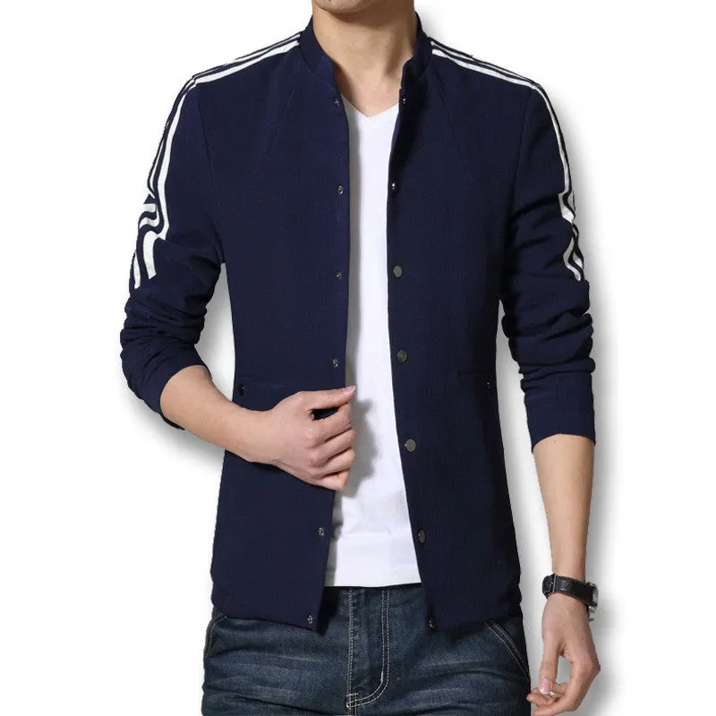 Men Designers Jackets Slim Fits Men Coats Men Outwears Plus Size White Navy SM6ue Men Coats SM6