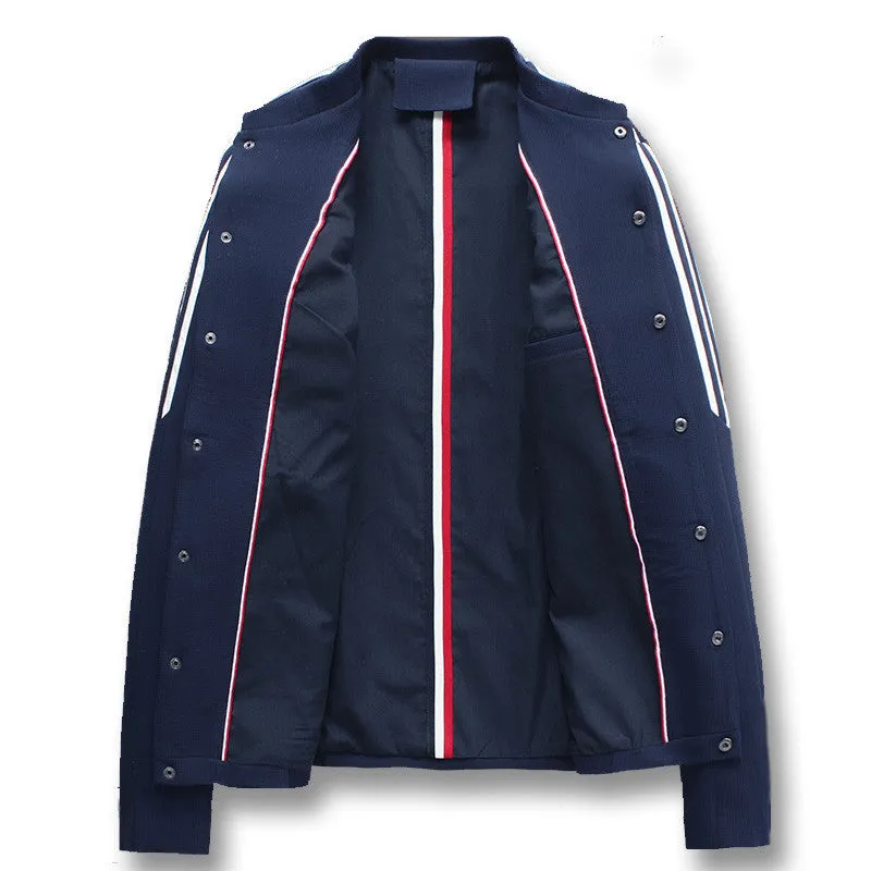 Men Designers Jackets Slim Fits Men Coats Men Outwears Plus Size White Navy SM6ue Men Coats SM6