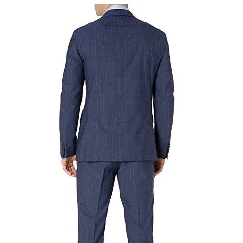 Men's DKNY | Slim Fit Soft Suit  | Medium Blue Pinstripe