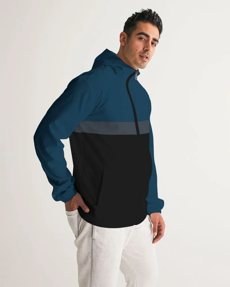 Men's FYC Lightweight Hooded Windbreaker Water Resistant Jacket