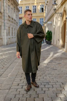 Men's Green Loden Cape