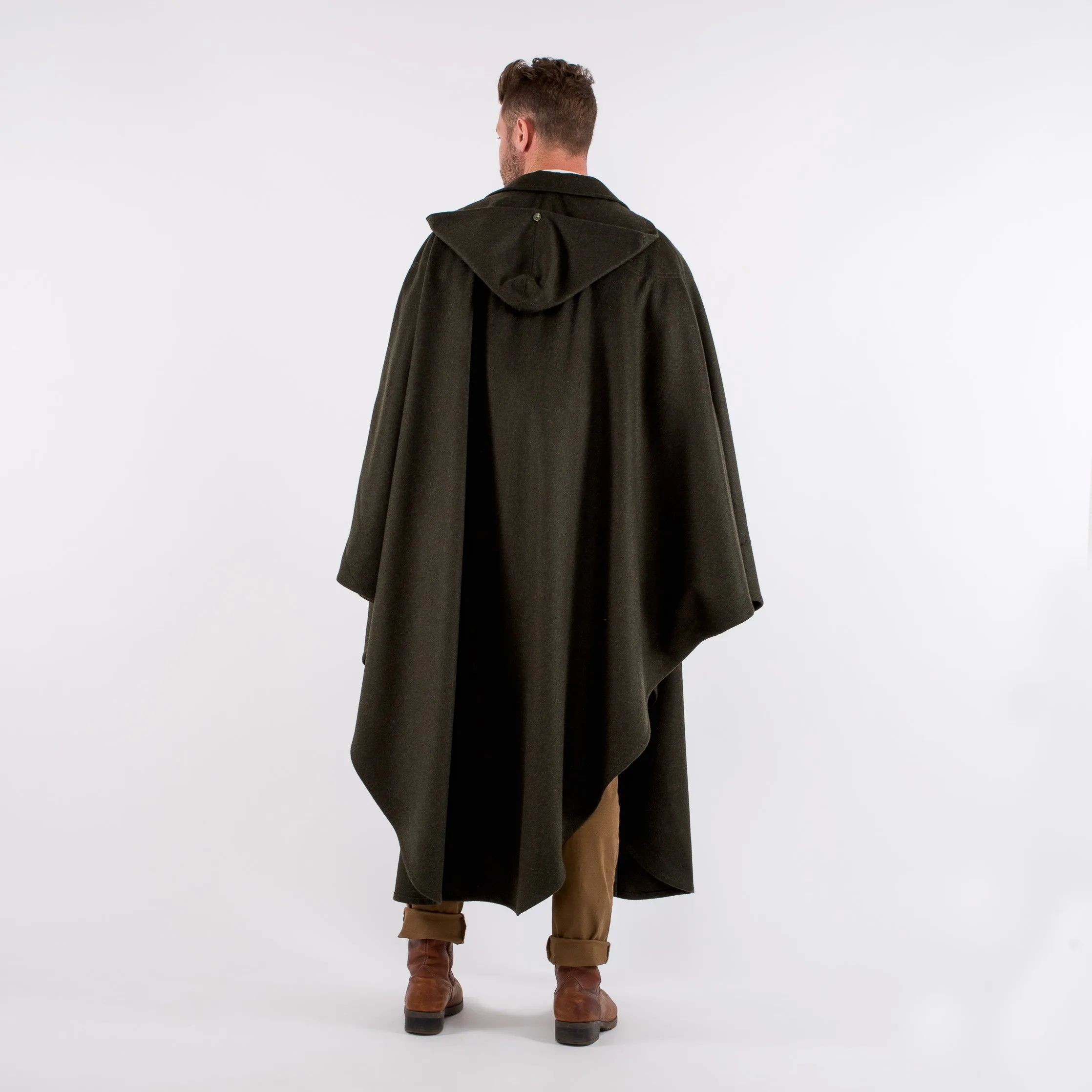 Men's Green Loden Cape