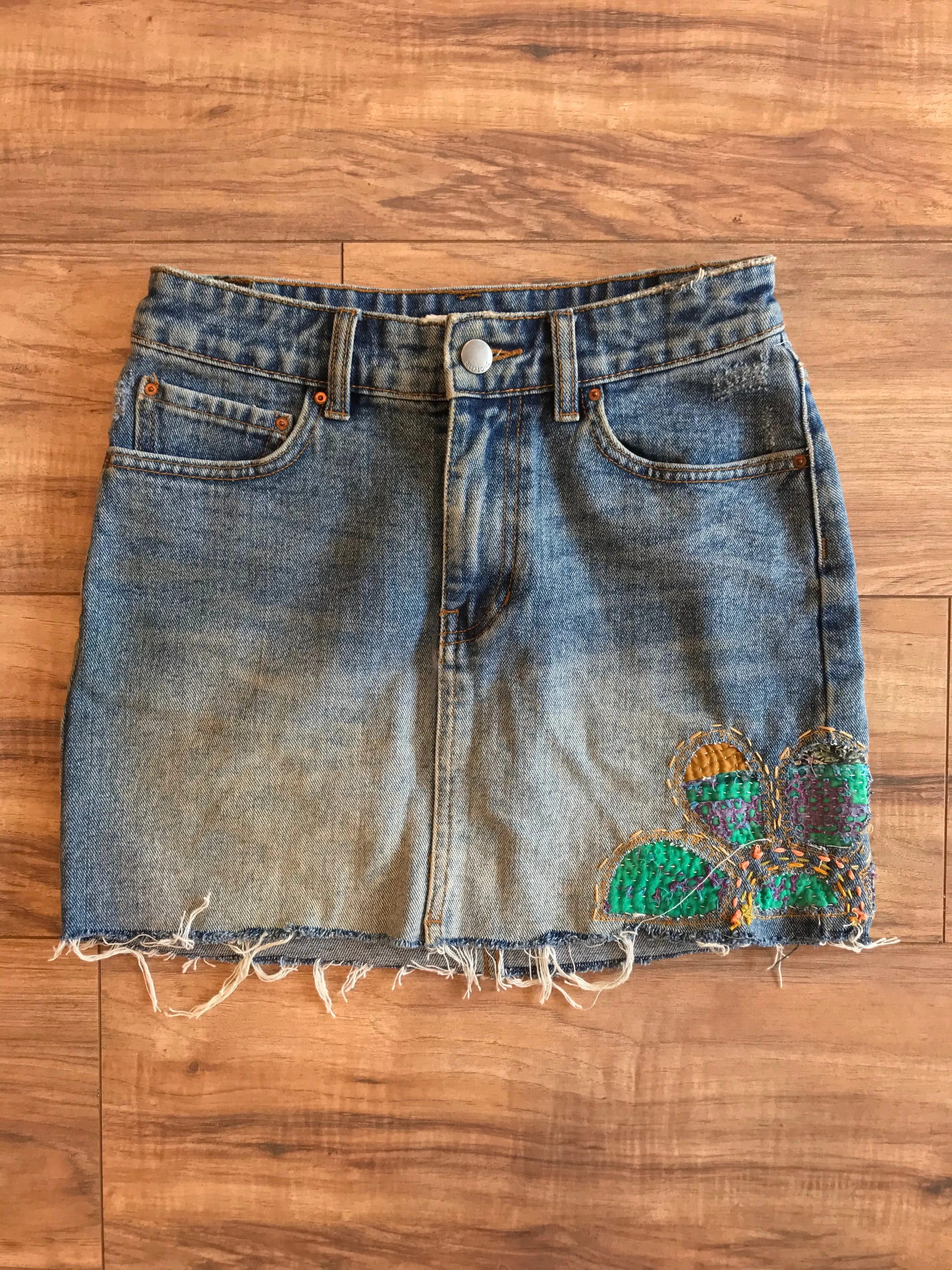 Mora Upcycled Denim Skirt