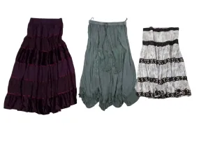 Multi color cotton skirts - 10 pcs - 14/10/24