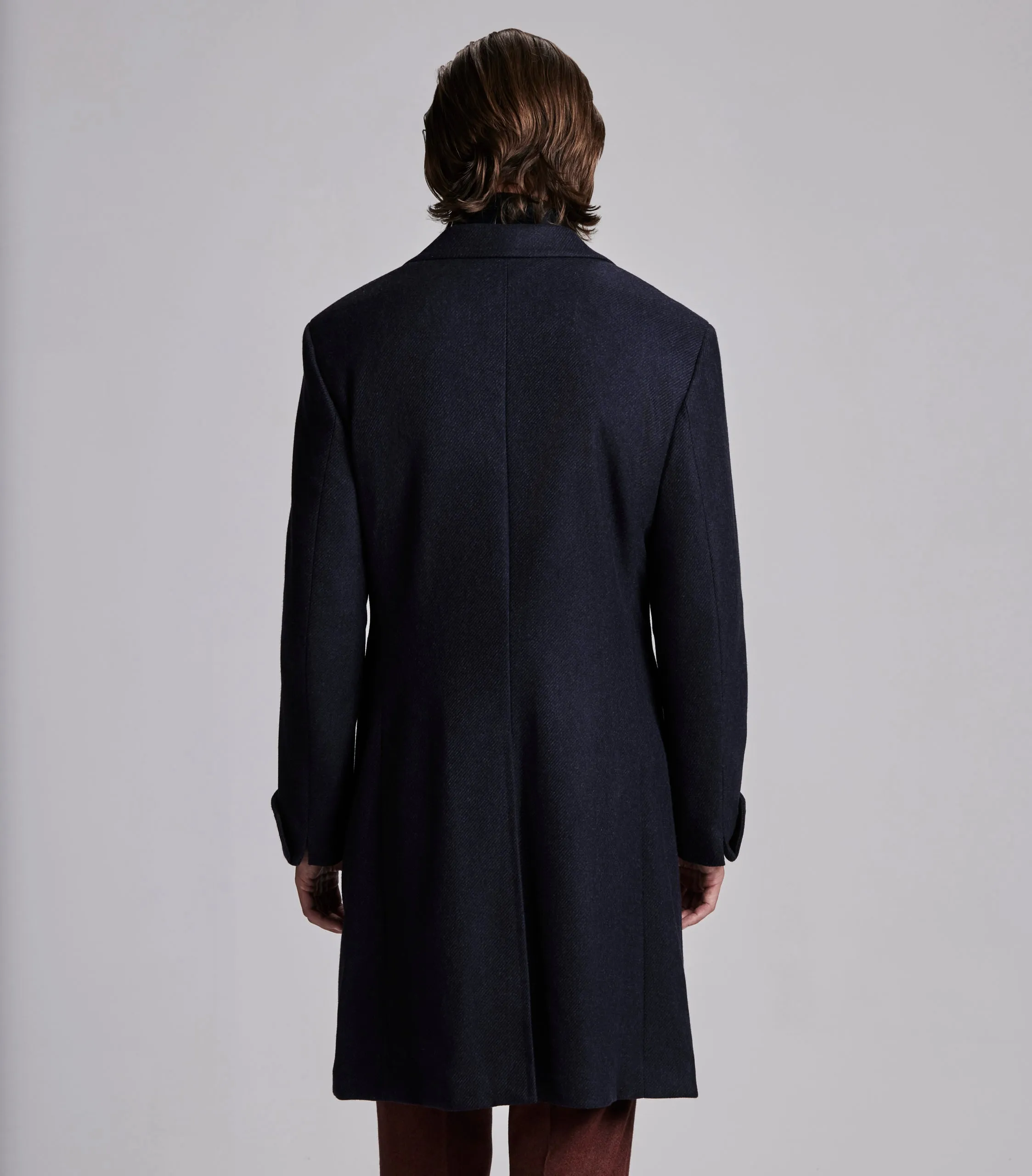 Navy Ulster Cashmere Overcoat