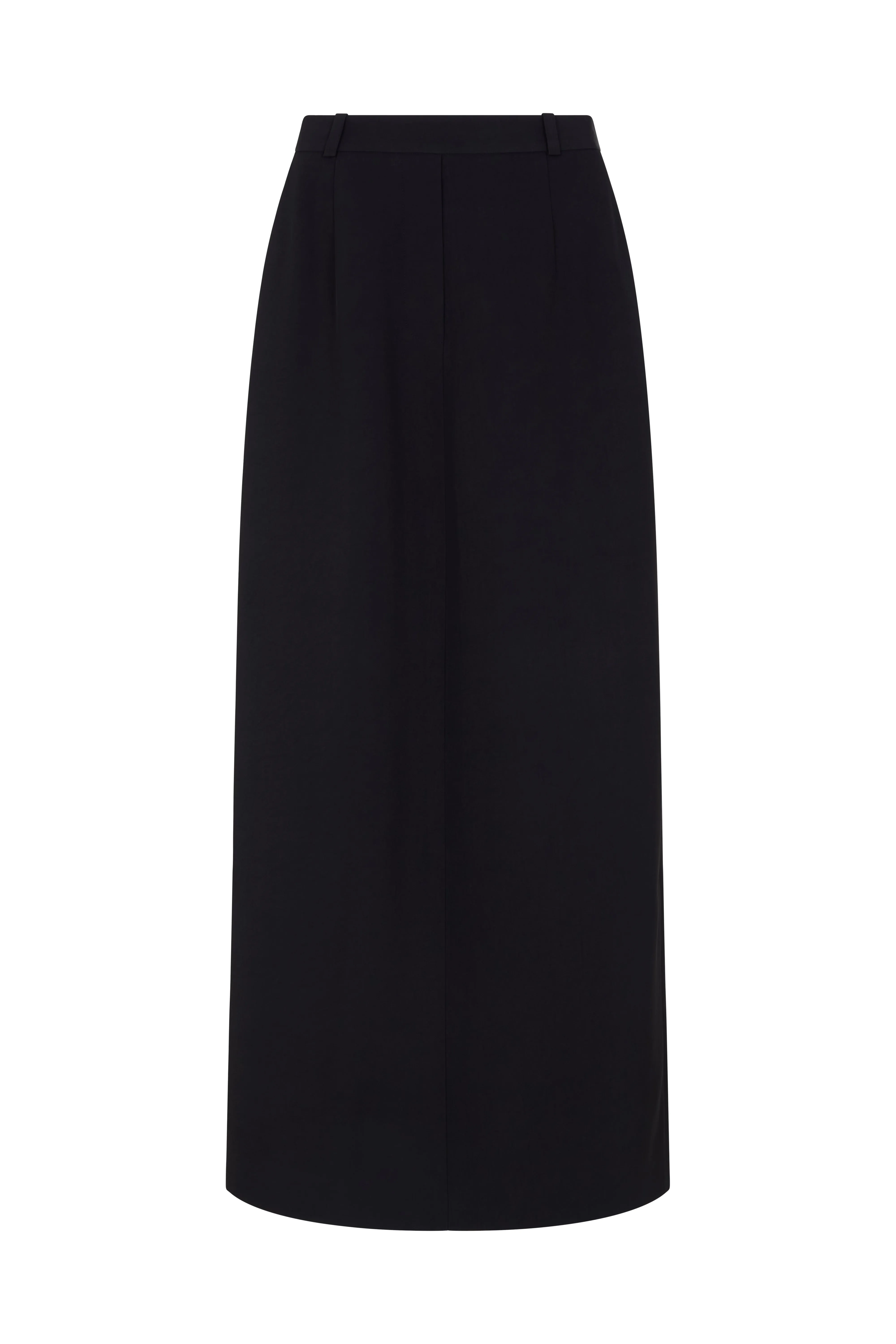 Noura Long Tailored Skirt - Black