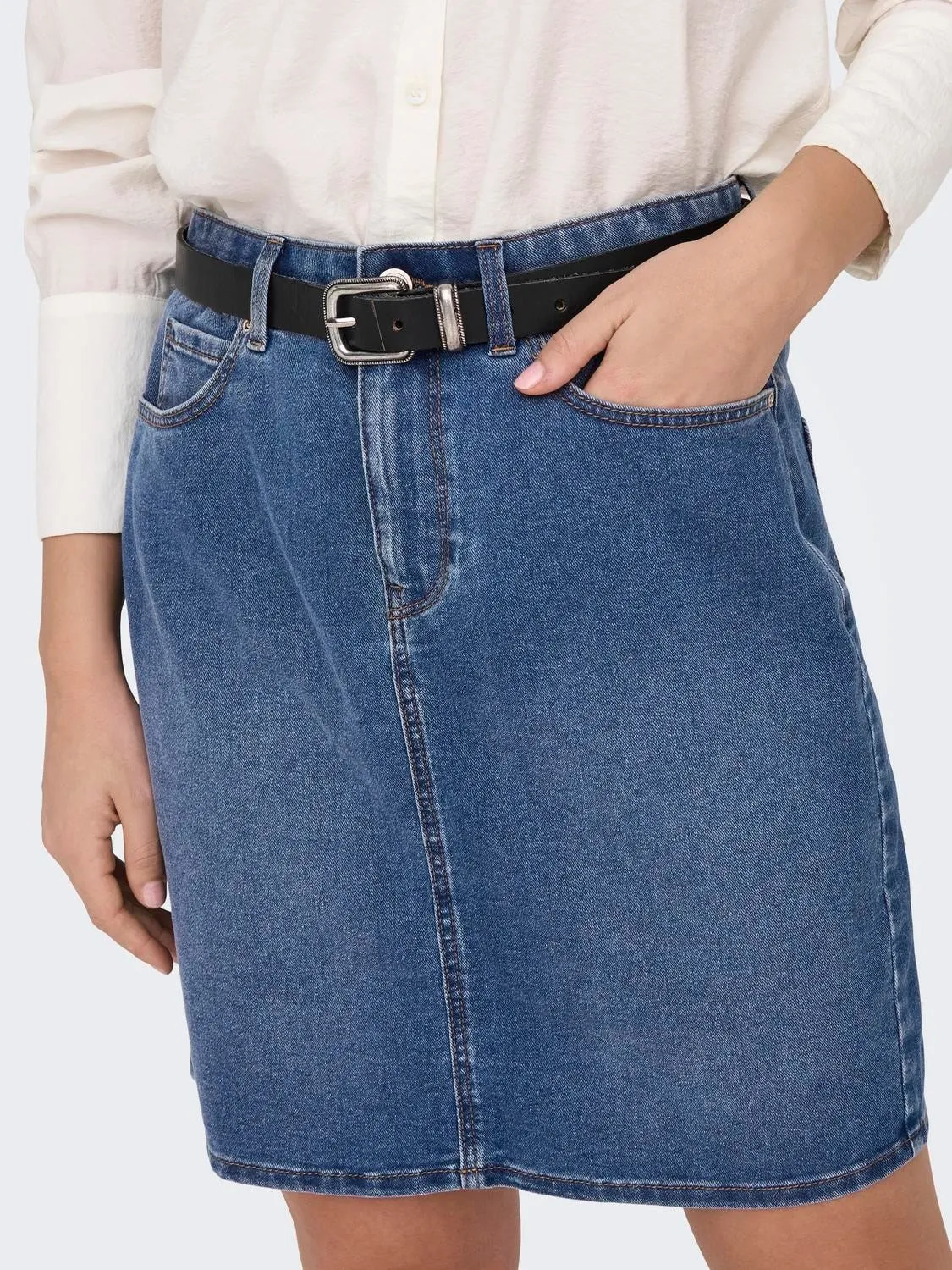 ONLY Wonder High Waist Denim Skirt