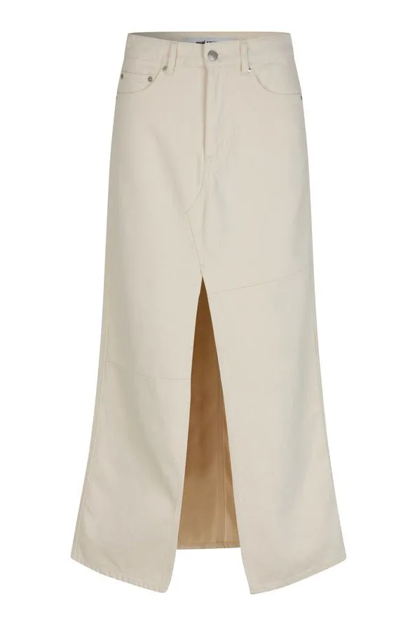 oval square Wonder Maxi Skirt Off white