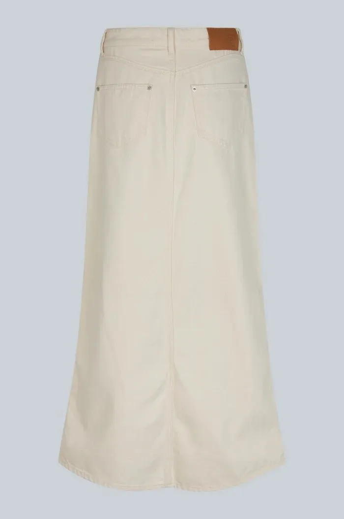 oval square Wonder Maxi Skirt Off white