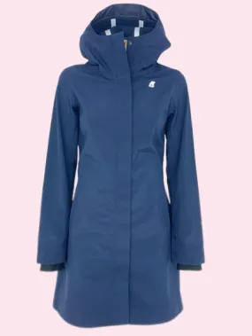 PARKA DONNA BLU CON CAPPUCCIO