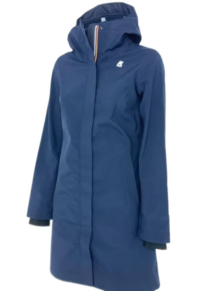 PARKA DONNA BLU CON CAPPUCCIO