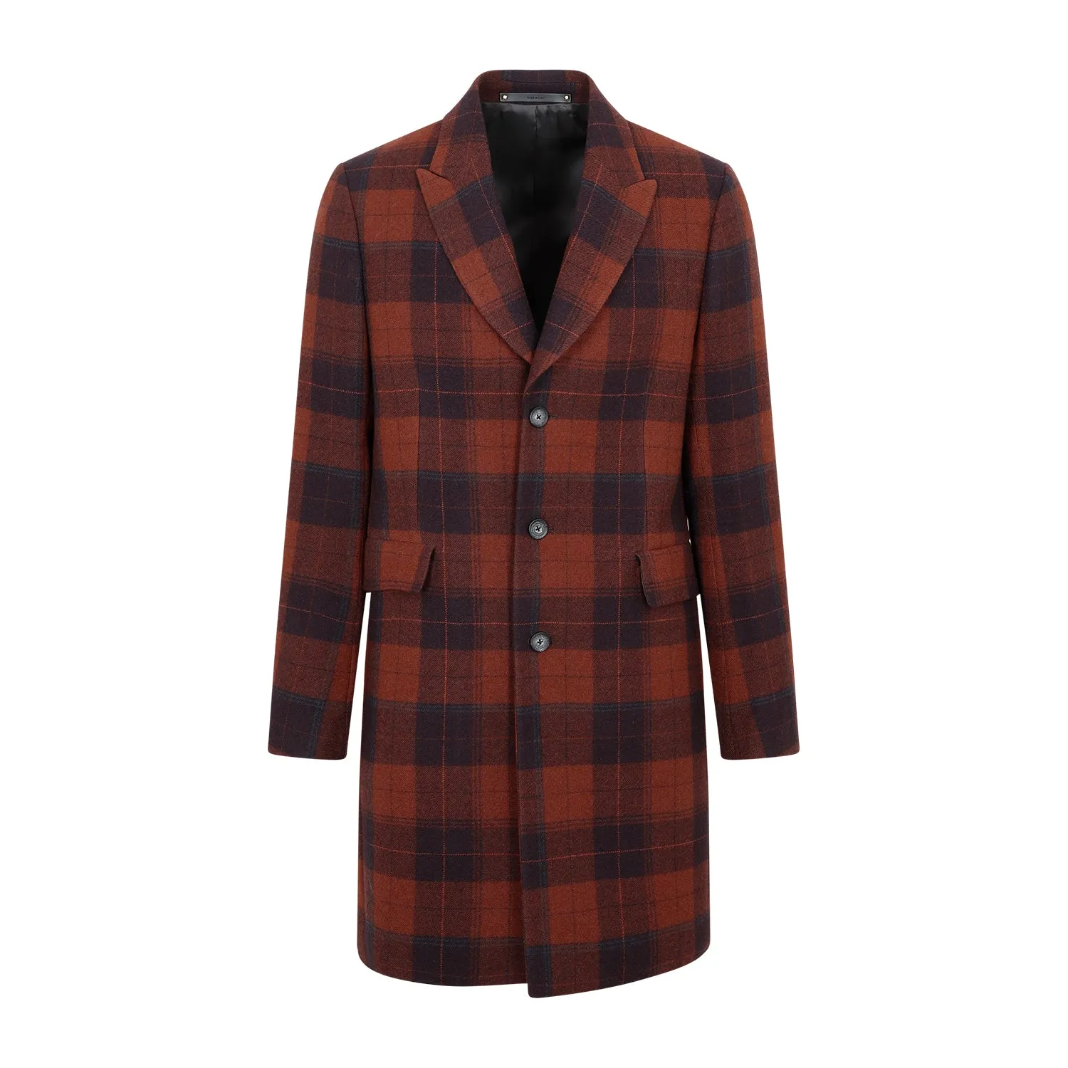 PAUL SMITH Men's Red SB Overcoat for Fall/Winter 2024