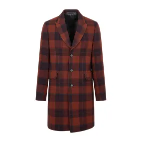 PAUL SMITH Men's Red SB Overcoat for Fall/Winter 2024