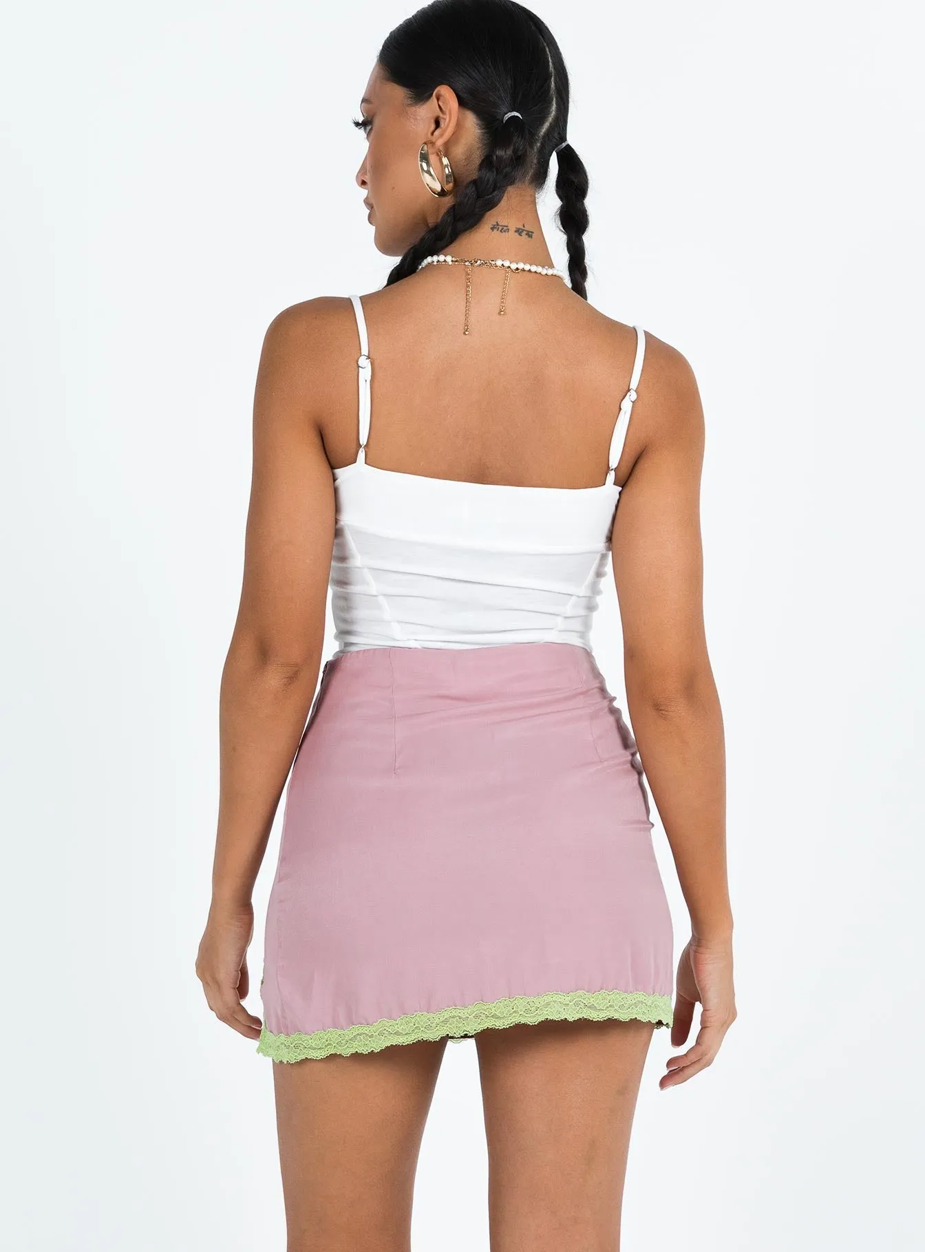 Peridot Mini Skirt Pink