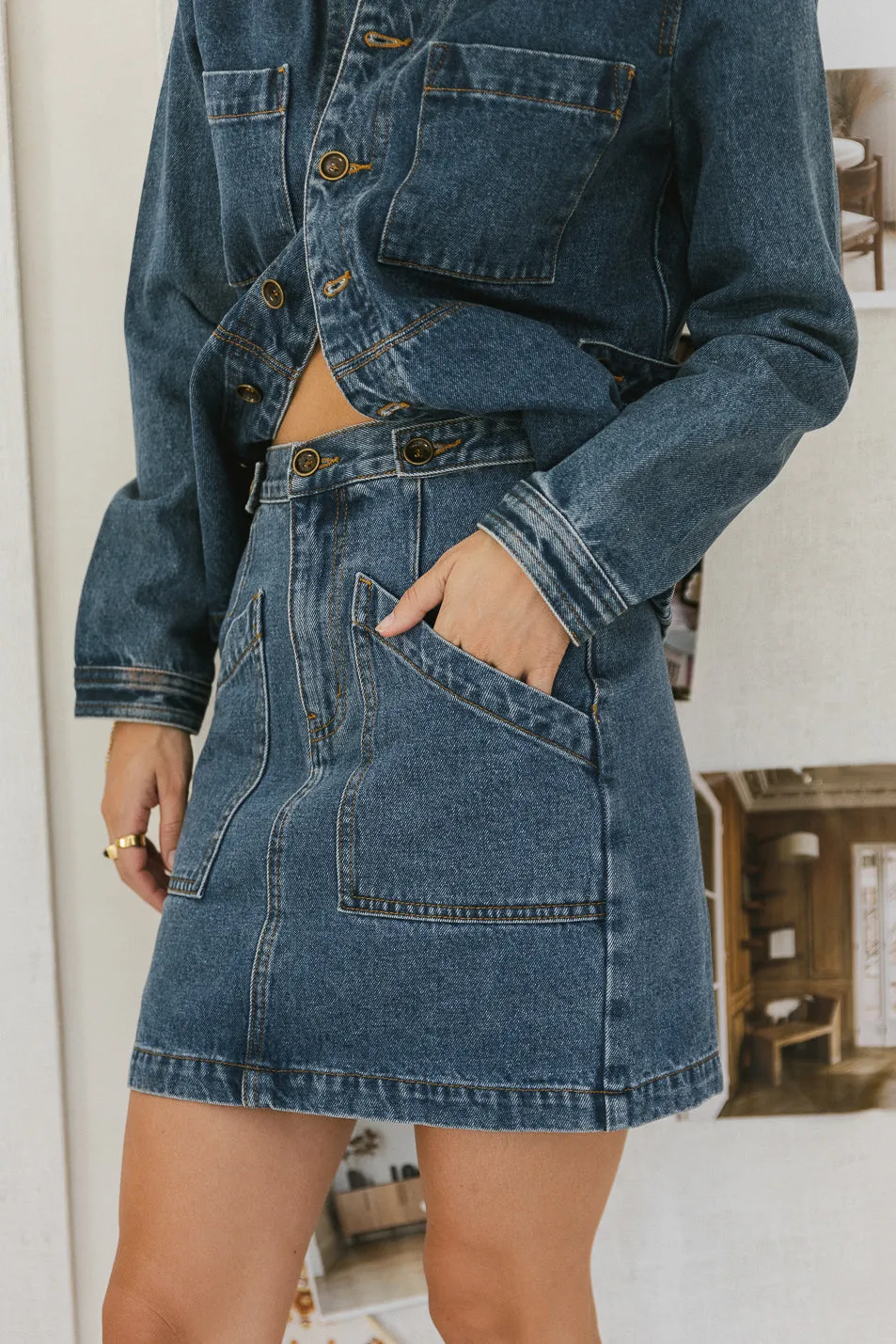 Phoenix Denim Skirt - FINAL SALE