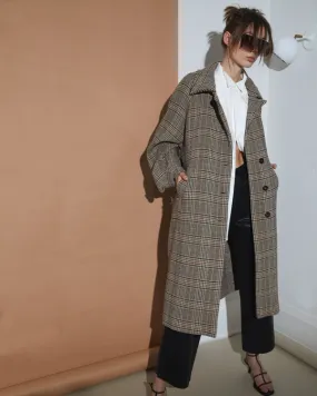 Pica Overcoat - Camel Check