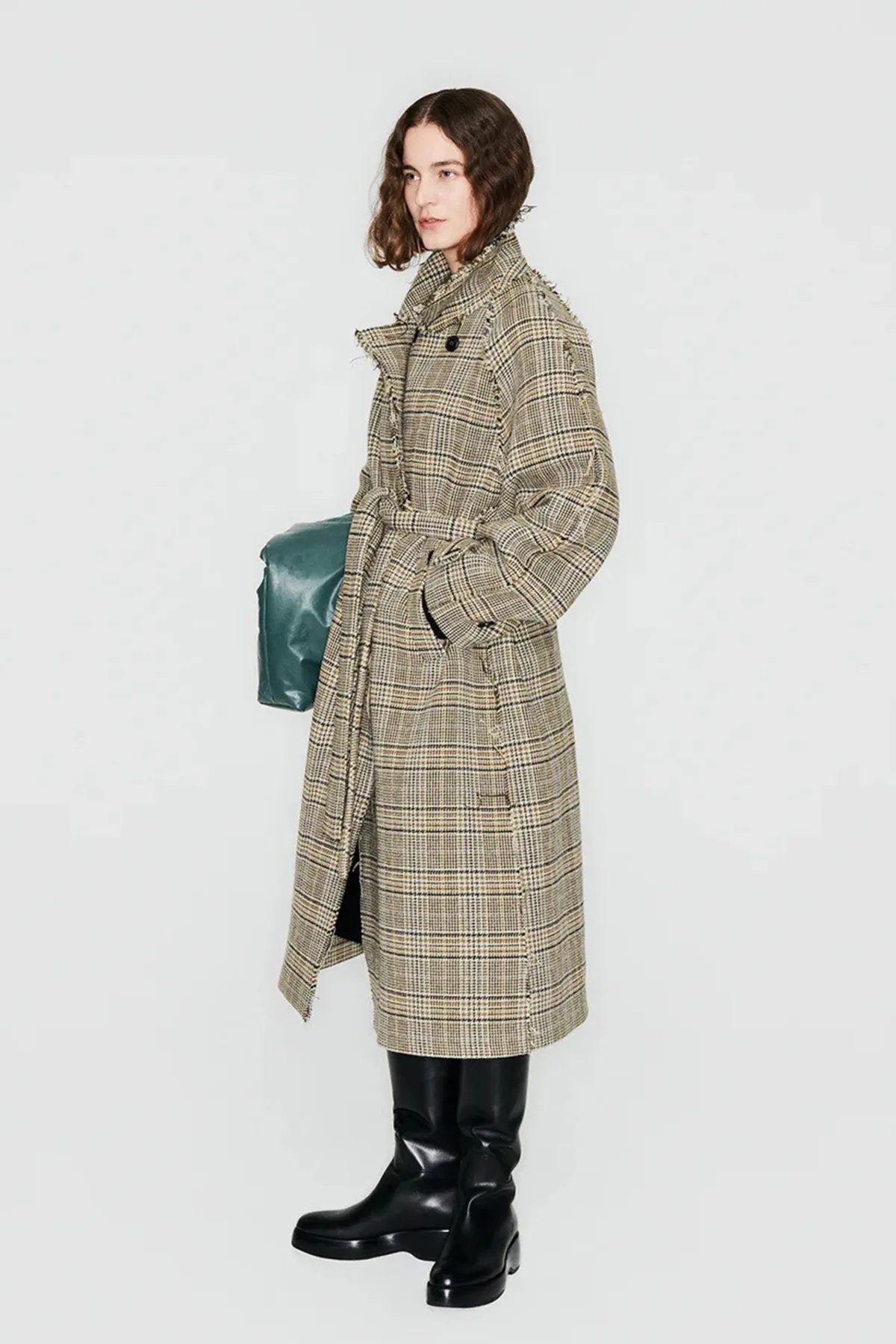 Pica Overcoat - Camel Check