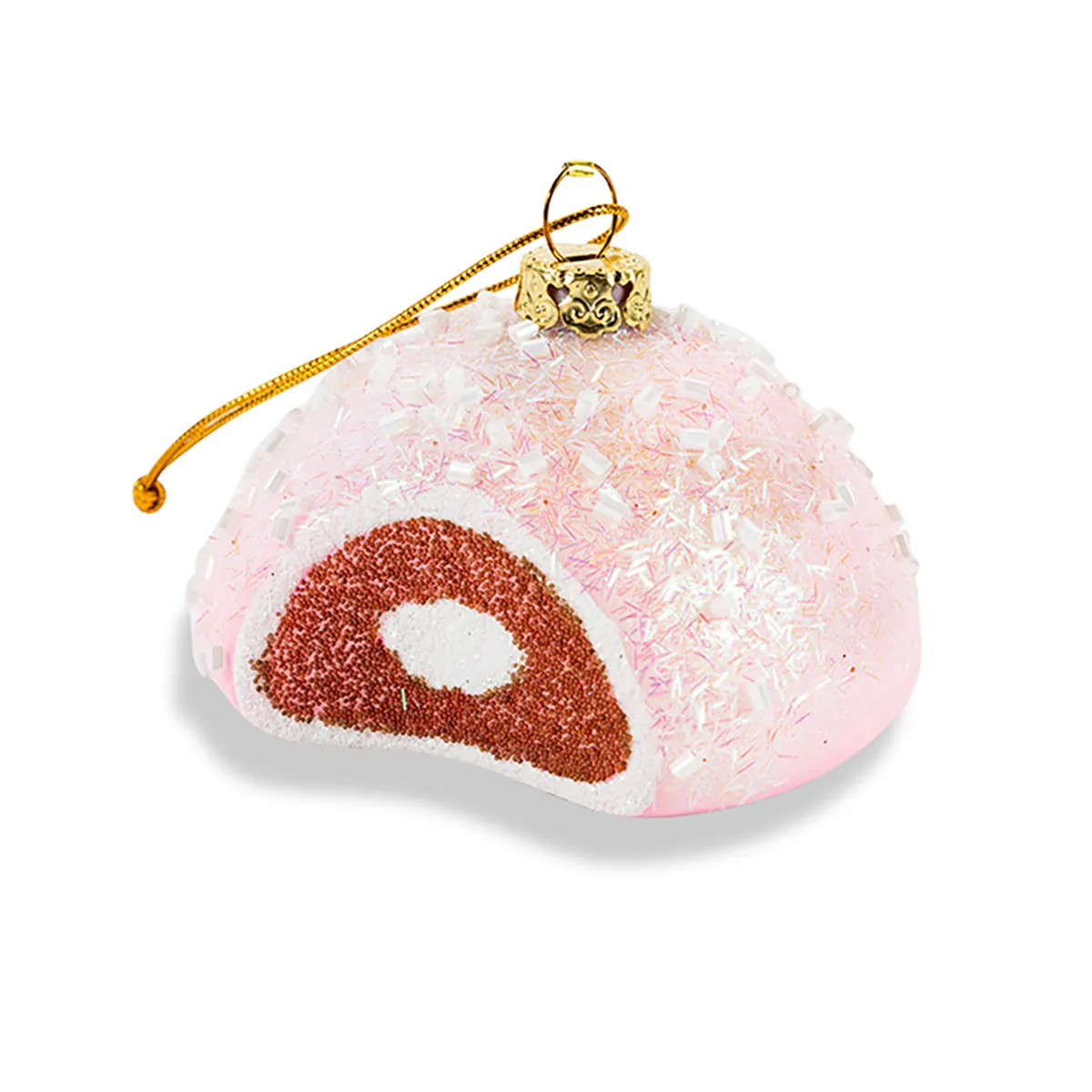 Pink Snowball Ornament