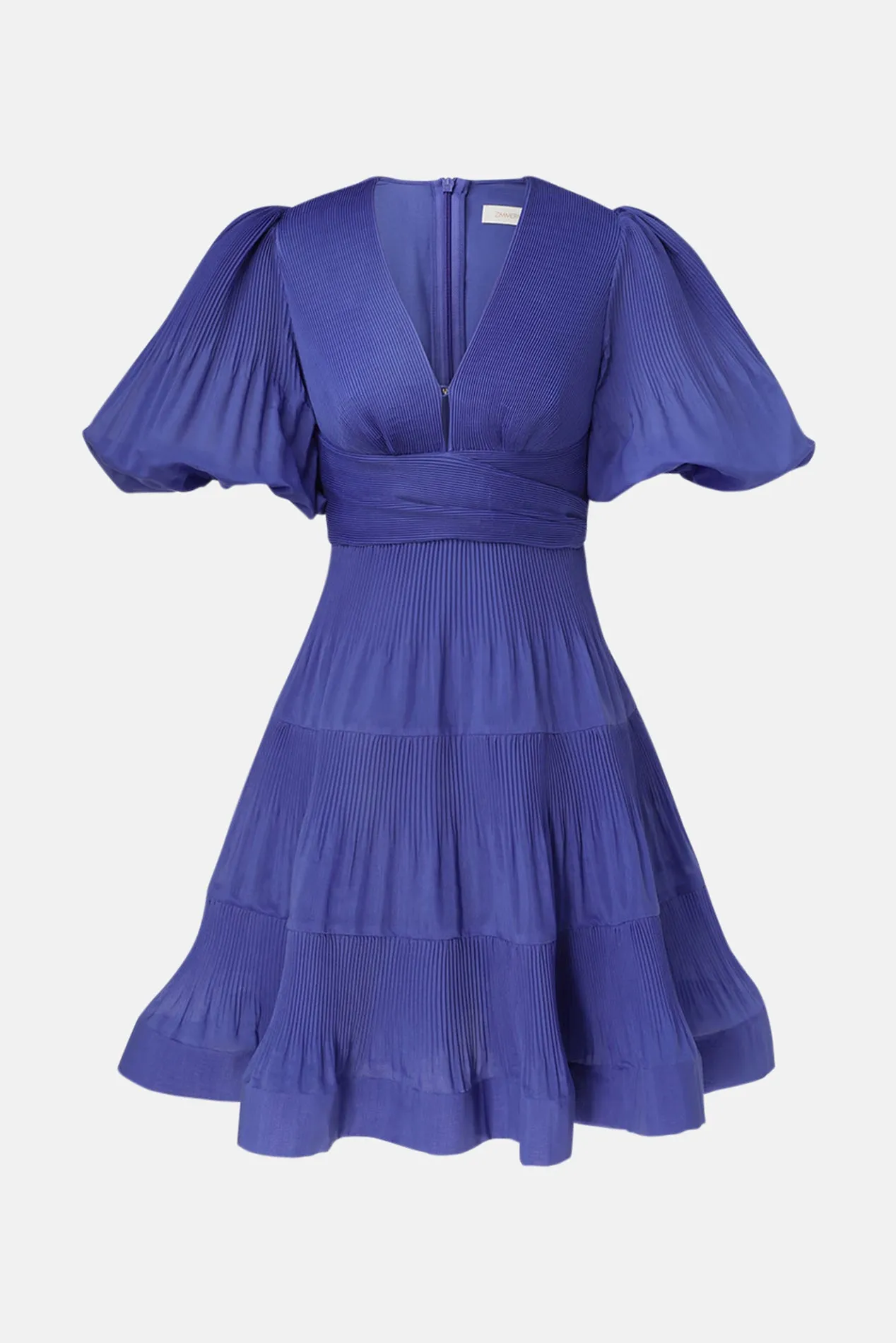 Pleated Mini Dress Lapis